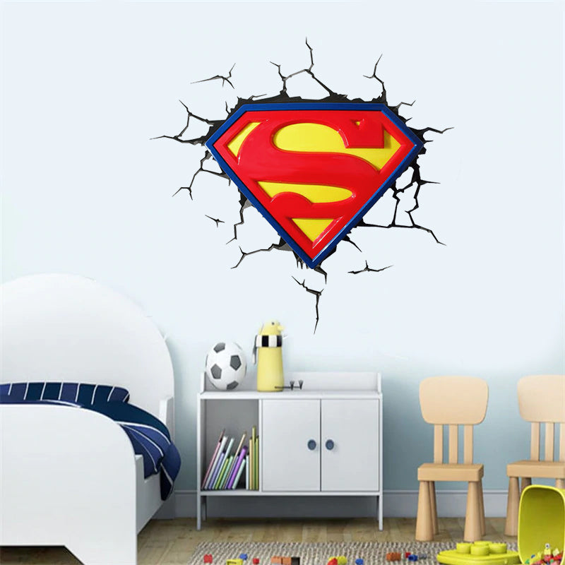מדבקות קיר גדולות דגם לוגו סופרמן 1