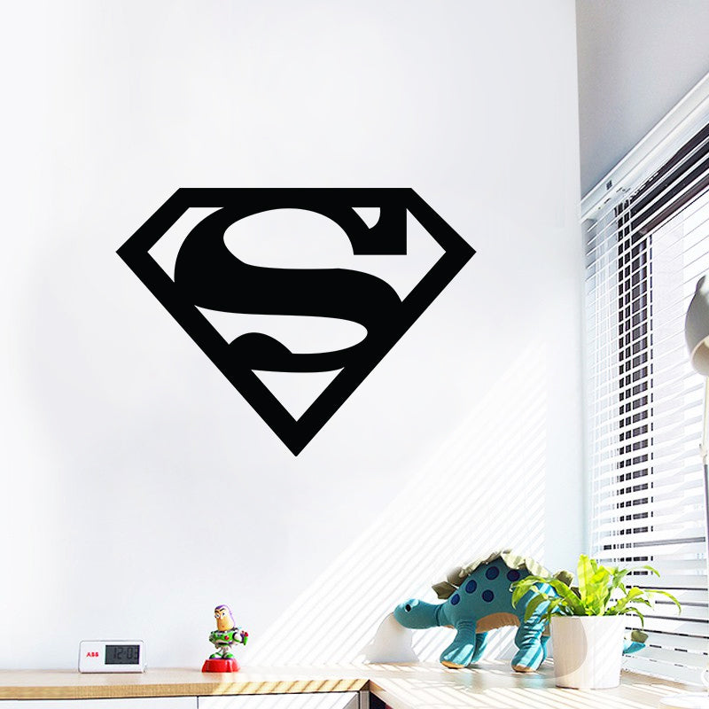 מדבקות קיר גדולות דגם לוגו סופרמן 3