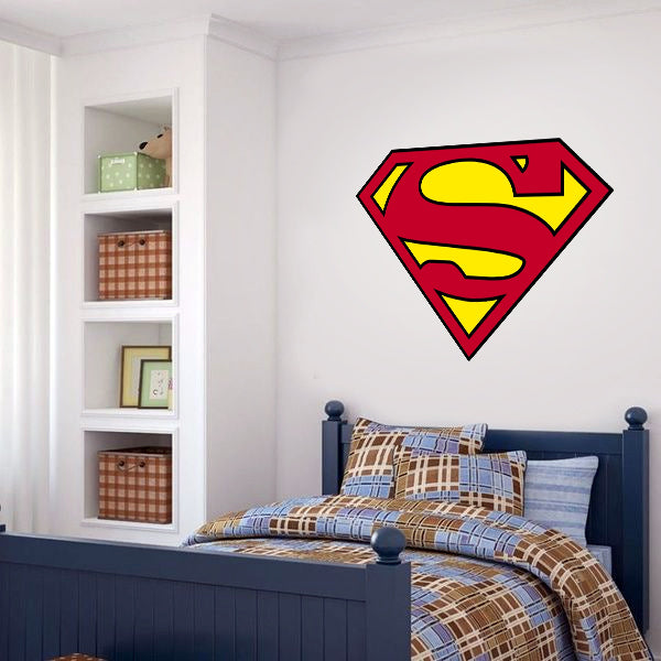 מדבקות קיר גדולות דגם לוגו סופרמן 2